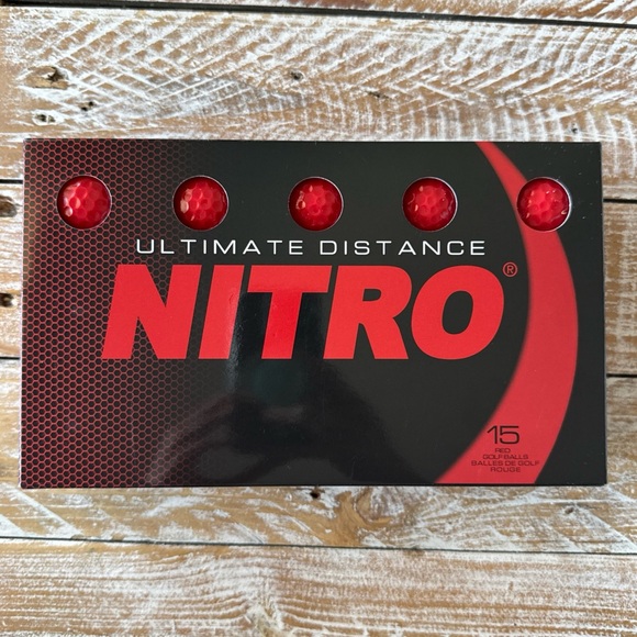 ⛳️Nitro Ultimate Distance 15 Pack Red Golf Balls⛳️ 🆕 - Picture 1 of 3